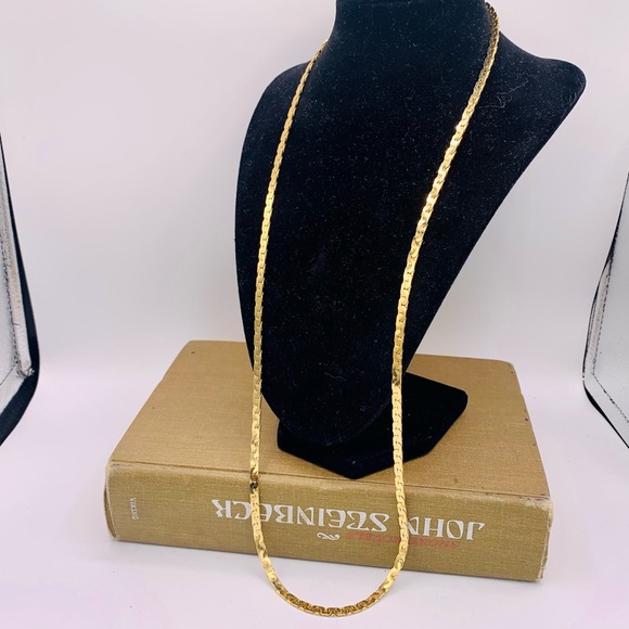 Vintage MERLITE 30” signed gold chain necklace new old stock - Picture 5 of 11